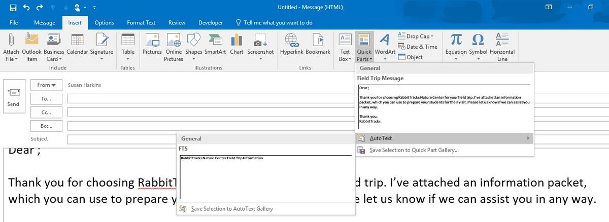 autotext for outlook mac